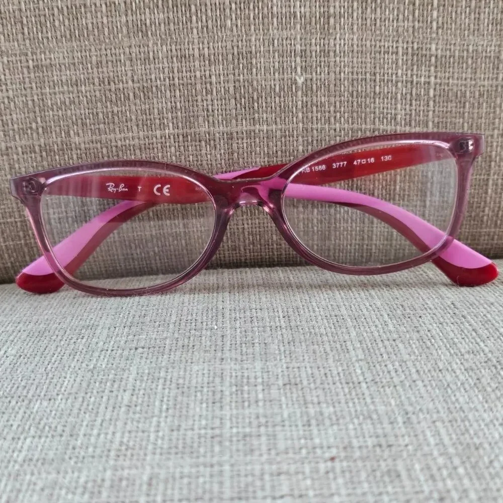 Ray-Ban Youth Glasses Frame RB1586 3777 Red/Pink Eyeglasses 47[]16 130